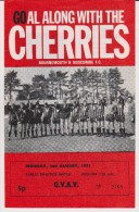 Official Football Programme BOURNEMOUTH & BOSCOMBE - GVAV GRONINGEN Friendly Match 1971 - Habillement, Souvenirs & Autres