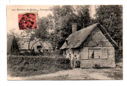 Varengeville Sur Mer Pres Dieppe Vue Animée Ferme Couverte En Chaume Murs En Torchis Ecrite 1905 Canton Offranville - Offranville