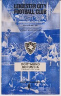 Official Football Programme LEICESTER CITY - BORUSSIA DORTMUND Friendly Match 1967 RARE - Habillement, Souvenirs & Autres