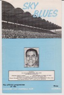 Official Football Programme COVENTRY CITY - STADE FRANCAIS PARIS Friendly Match 1965 RARE - Habillement, Souvenirs & Autres