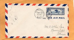 United States 1928 Air Mail Cover Mailed - 1c. 1918-1940 Briefe U. Dokumente