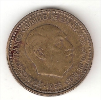 Spain  1 Peseta  1953  (61)   Km 775  Vf+ - Autres & Non Classés