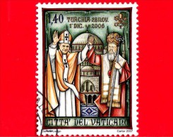 VATICANO  - 2007 - Usato - Viaggi Di Benedetto XVI Nel Mondo -1,40 € • Turchia - Gebruikt