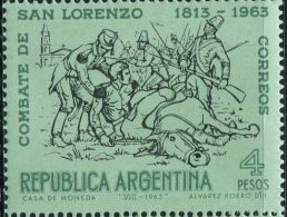 GA0450 Argentina 1963 Battle Of San Lorenzo 1v MNH - Unused Stamps