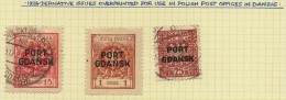 POLISH DANZIG 1924 SG R1-24 M+U QW1431 - Port Gdansk