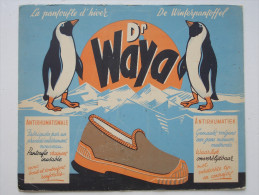 Carton Publicitaire. Pantoufle Dr WAYA - - Placas De Cartón