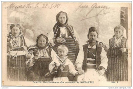 GUERRE 14-18 ..-- MONASTIR ..-- SERBIE ..-- Famille Macédonienne . 1918 Vers France . Voir Verso . - Weltkrieg 1914-18