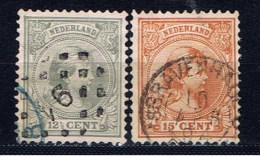 NL+ Niederlande 1891 Mi 38-39 Wilhelmina - Gebruikt