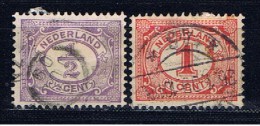 NL+ Niederlande 1899 Mi 49-50  Ziffernmarken - Used Stamps