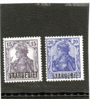 B - 1920 Sarre - Francobolli Di Germania (nuovo Senza Gomma) - Unused Stamps