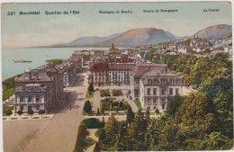 SUISSE,SWITZERLAND,SWISS, HELVETIA,SCHWEIZ,SVIZZERA ,NEUCHATEL EN 1916,belle Vue - Neuchâtel