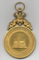 Médaille Bélière Décorative. La Fraternelle Ouvrière De Schaerbeek. Inauguration Du Drapeau. 1894 - Professionali / Di Società