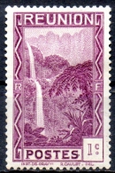 REUNION 1933 Cascade, Salazie - 1c. - Purple  MH - Neufs