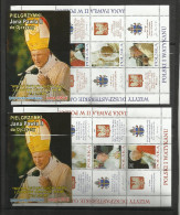 Carnet Booklet Markenheftchen Pologne Polen Poland 244  Pape Pope Papste  Jean Paul II X2 - Carnets