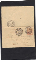 Entier Postal 117 CL ? Orange Sur Beige Date 211 De Paris 38 R Claude Bernard 1902 Pour Bergerac Dordogne - Cartes-lettres
