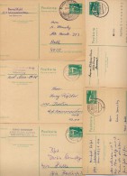 DDR P84 5 Postkarten Schmiedefeld+Sonneberg+Gera+Saalfeld+Wurzbach 1984-86 - Postkarten - Gebraucht