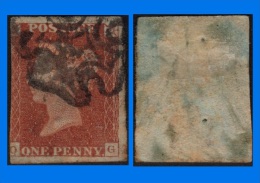 GB 1841-0029, QV 1d Red-Brown O-G Letters SG8 Plate 14 (Spec BS3d), Good Used MX, 3 Large Margins - Usados