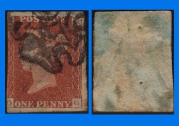 GB 1841-0029, QV 1d Red-Brown O-G Letters SG8 Plate 14 (Spec BS3d), Good Used MX, 3 Large Margins - Gebraucht