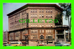 NEW YORK CITY, NY - FLANAGAN HOTEL NEAR THE ST LAWRENCE SEAWAY - ANIMATED WITH CARS - TRAUTMANN STUDIOS - - Bars, Hotels & Restaurants