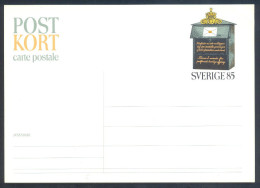 Sweden 1980 Postal Stationery Card: Mailbox - Gebraucht