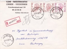 1584+1649 Op Brief Aangetekend Met Stempel AALBEKE - 1970-1980 Elström