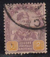 Johore Used 2c 1891. Malaya, Malaysia - Johore