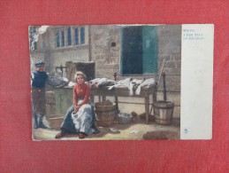 England> Yorkshire > Whitby   Tuck Series  A Fish Stall On The Quay  Ref 1442 - Whitby