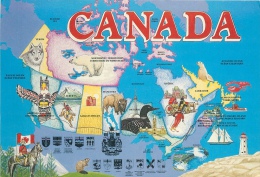 CPSM Canada-Carte   L1701 - Cartes Modernes