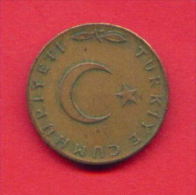 F4326 / -  5 Kurus -  1969  -  Turkey Turkije Turquie Turkei  - Coins Munzen Monnaies Monete - Turchia