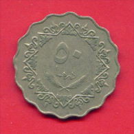 F4332 / - 50 Dirhams  - 1395 / 1975  - Libia Libya Libyen Libye Libie - Coins Munzen Monnaies Monete - Libia