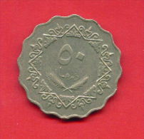 F4335 / - 50 Dirhams  - 1395 / 1975  - Libia Libya Libyen Libye Libie - Coins Munzen Monnaies Monete - Libië