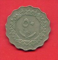 F4337 / - 50 Dirhams  - 1395 / 1975  - Libia Libya Libyen Libye Libie - Coins Munzen Monnaies Monete - Libye