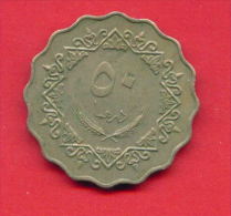 F4338 / - 50 Dirhams  - 1395 / 1975  - Libia Libya Libyen Libye Libie - Coins Munzen Monnaies Monete - Libye