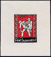 Schweiz Soldatenmarke 1939 Sanität Feld-Lazarett 17 Einerbögli Falz O.G. - Viñetas