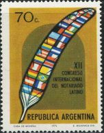 GA0623 Argentina 1973 Romance Languages ​​National Conference Flag 1v MNH - Ungebraucht