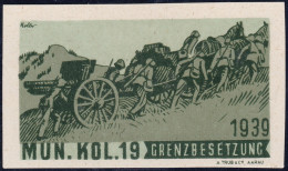 Schweiz Soldatenmarke Artillerie 1939 MUN.KOL.19 Gestempelt - Vignettes