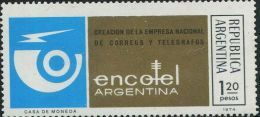 GA0641 Argentina 1974 National Post And Telecom Publishing Company Logo 1v MNH - Ongebruikt