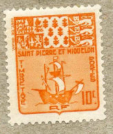 SAINT P. Et M. : Armoiries Se SP E TM - Timbres-taxe