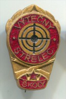 ARCHERY / SHOOTING - School, Czech Republic, Enamel, Pin, Badge - Archery