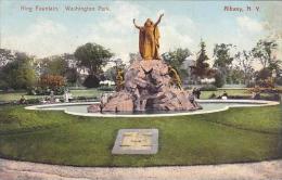 New York Albany King Fountain Washington Park 1909 - Albany