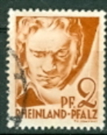 DE FZ Rheinland-Pfalz Mi. 16 + 17 Gest. Beethoven + Ketteler - Renania-Palatinato