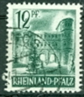 DE FZ Rheinland-Pfalz Mi. 4 + 8 Gest. Porta Nigra Trier + Dom Worms - Renania-Palatinato