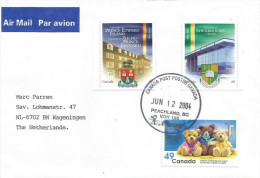 Canada 2004 Peachland Dragon University Education Teddy Bear Children Hospital Cover - Lettres & Documents