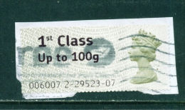 GREAT BRITAIN  -  2008  Post And Go  1st Class Up To 100g  Used On Piece As Scan - Post & Go (distributori)