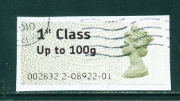 GREAT BRITAIN  -  2008  Post And Go  1st Class Up To 100g  Used On Piece As Scan - Post & Go (distribuidores)