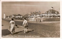 NOORDWIJK AAN ZEE-KON.WILHELMINA BOULEVARD MET SEINPOST-phare-vuurtoren - Noordwijk (aan Zee)