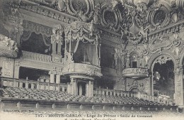 Monte - Carlo.  Loge Du Prince.  Salle De Concert.     S-1397 - Opernhaus & Theater