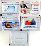 SERVIETTES RAFRAICHISSANTES   AIR FRANCE   (lot De 5) - Publicités