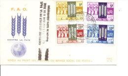 Contre La Faim ( FDC Du Congo De 1963 à Voir) - Against Starve