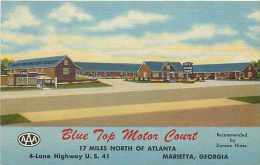 204071-Georgia, Marietta, Blue Top Motor Court, Highway 41, Curteich No 2C-H654 - Marietta